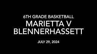 Marietta 6th Grade v Blennerhassett 72924 [upl. by Ahsinawt207]