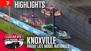 Night 2 Highlights  2024 Lucas Oil Late Model Nationals Friday at Knoxville Raceway [upl. by Attennot]