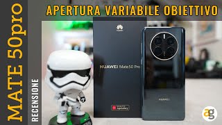 PRIMO AL MONDO con APERTURA VARIABILE HUAWEI Mate 50 pro Recensione [upl. by Brodie]