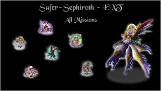 FFBE SaferSephiroth  EXT All Missions [upl. by Sordnaxela]