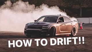 HOW TO DRIFT A HELLCAT CHARGER CHALLENGER FOR BEGINNERS [upl. by Starks]