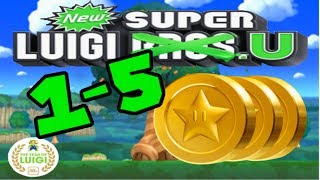 New Super Luigi U Acorn Plains5 Piranha Gardens All Star Coins [upl. by Byrdie986]