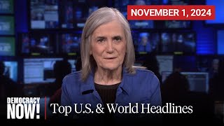 Top US amp World Headlines — November 1 2024 [upl. by Adriane]