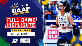 NU vs Ateneo round 2 highlights  UAAP Season 85 Womens Volleyball  Apr 29 2023 [upl. by Fernandina111]