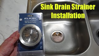 How to Install a Sink Strainer  Kitchen Sink Drain Strainer with Strainer Basket [upl. by Farra783]