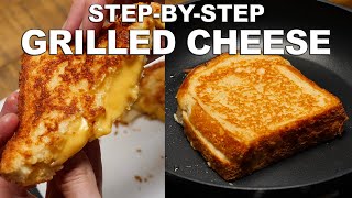 How To Make Easy Grilled Cheese Sandwich  in a pan [upl. by Anahsahs]