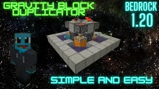 Minecraft Easy gravity block duplicator Sand gravel concrete anvils bedrockjavape working [upl. by Secor46]