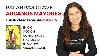 PALABRAS CLAVE ARCANOS MAYORES PDF GRATIS 🔮 Curso de Tarot [upl. by Hanahs]