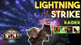 319 Lightning Strike Build  Raider  Lake of Kalandra  Path of Exile 319 [upl. by Leahcim]