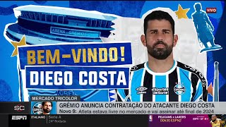 DIEGO COSTA E DU QUEIROZ NO GREMIO NOVOS REFORÇOS NO TRICOLOR GAUCHO [upl. by Puna]