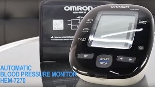 OMRON Upper Arm Blood Pressure Monitor HEM7270 [upl. by Brittani]