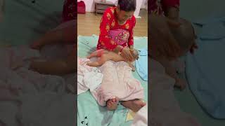 Baby massaging relaxation 😍❤️❤️🩷🩷 [upl. by Glenna]