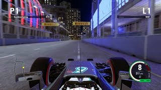 F1 2015  Hot Lap around Marina Bay Street Circuit Singapore Time Trial [upl. by Atteuqal]