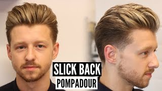 How to Style Pompadour with Slicked Back Skin Fade Tutorial with Toastie Styles [upl. by Ennoira361]