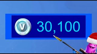 Fortnite Spending Spree 4 30100 Vbucks  Christmas Special [upl. by Samled381]