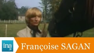 Dans lintimité de Françoise Sagan  Archive INA [upl. by Stillman]