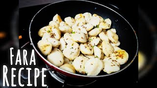 फर्रा  Fara Recipe  Chawal ka Fara  Steamed Rice Dumplings  Fried Fara Recipe [upl. by Zoellick]