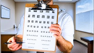 ASMR Full Eye Exam  Vision color blindness glaucoma tests  Optometrist Role Play [upl. by Yhotmit]