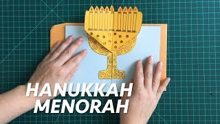 DIY Hanukkah Menorah Card from Matthew Reinhart [upl. by Ennasirk]