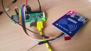 Raspberry Pi Zero WH plus RFID RC522 Card [upl. by Orgel]