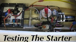 Zenoah Engine Boat Build Part  12 Starter Testing in the Boat [upl. by Namqul]