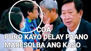 CongAcop tindi napaamin ang COA umaming delay tactics ang pag imbestiga sa mga kaso [upl. by Eiramanit]