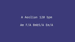 A Aeolian Backing Track 120 bpm [upl. by Lilith262]