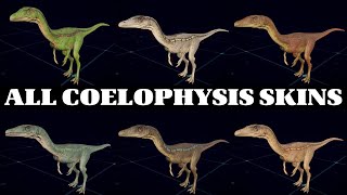 ALL COELOPHYSIS SKINS  JURASSIC WORLD EVOLUTION 2 [upl. by Haelahk]