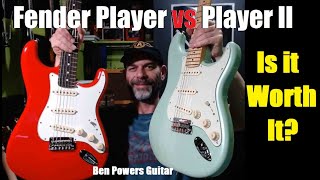 Fender Player II Strat VS Player Series Strat  Is It Worth It [upl. by Dnomder336]