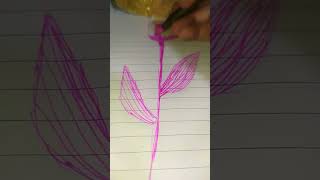 Tulip ballpen sketch funsafe tulipes art aesthetic [upl. by Nauqed981]