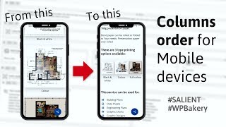 WordPress Salient WPBakery Column Order for Mobile Devices [upl. by Eerazed]