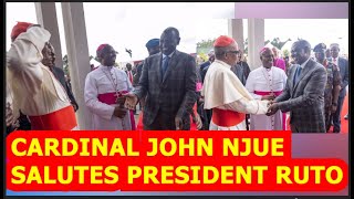 🤣🤣🤣CARDINAL JOHN NJUE SHOCKS PRESIDENT RUTO IN A MILITARY CAMPSEE WHAT HE DID SHOCKING EVERYONE🤣🤣🤣 [upl. by Eelanaj]