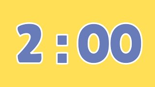 2 Minute Timer  Countdown Clock With Start and End Sound Alerts [upl. by Garnette]