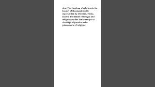 What is Theology of religions [upl. by Enilrem]