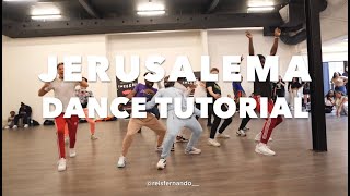 JERUSALEMA DANCE TUTORIAL  MASTER KG FT NOMCEBO  REIS FERNANDO  AFRODANCE [upl. by Yren]