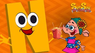 Learn the Letter N with a Catchy Song  ABC Phonics for Kids  Fun Educational Video 🎶 [upl. by Jarin]