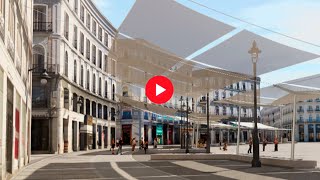 La Puerta del Sol de Madrid tendrá toldos en el verano de 2025 [upl. by Iver]