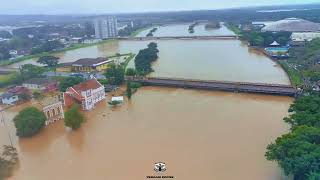 Enchente recorde 2024  Rio dos Sinos São Leopoldo  RS Brasil [upl. by Levina816]