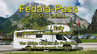 Fedaiapass 2057 m  Von der Marmolata nach Canazei  Italien – Full length  Real time [upl. by Eednim]