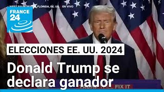 quotQuiero agradecer a Estados Unidos por darme el honor de ser su 47º presidentequot Donald Trump [upl. by Klockau283]