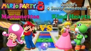 Mario Party 8  Toadette amp Mario vs Yoshi amp Peach  Goombas Booty Boardwalk [upl. by Franza]