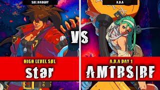 GGST  star Sol Badguy VS RF ABA  Guilty Gear Strive High level gameplay [upl. by Yaf]