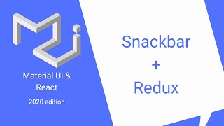 React amp Material UI 24 Snackbars  Snackbars amp Redux [upl. by Lerej309]