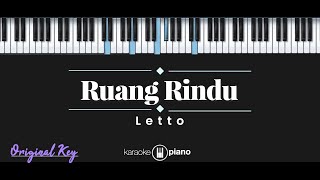 Ruang Rindu  Letto KARAOKE PIANO  ORIGINAL KEY [upl. by Pearse]