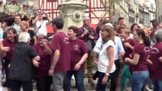 Folklore slovaque et Fête de lEurope Dijon 7 mai 2016 [upl. by Berstine509]