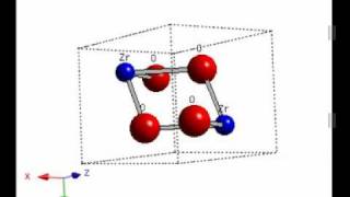 Interactive model of the tetragonal structure of ZrO2 [upl. by Penrose99]