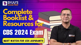 Complete Booklist amp Resources for CDS 2024 Exam  Best Books for CDS Exam Preparation  CDS 2024 [upl. by Maeve]