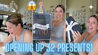 OPENING UP 32 PRESENTS  BDAY VLOG [upl. by Goulden]