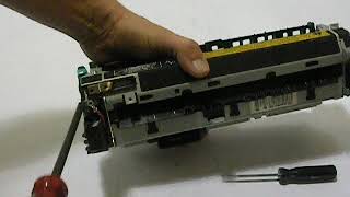 Laserjet 4250 4300 4350 fuser rebuild RM1 1082 how to fix and replace sleeve DO it Yourself [upl. by Ahtilat]