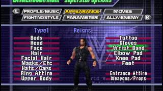 WWF No Mercy How to Make Roman Reigns [upl. by Raseac]